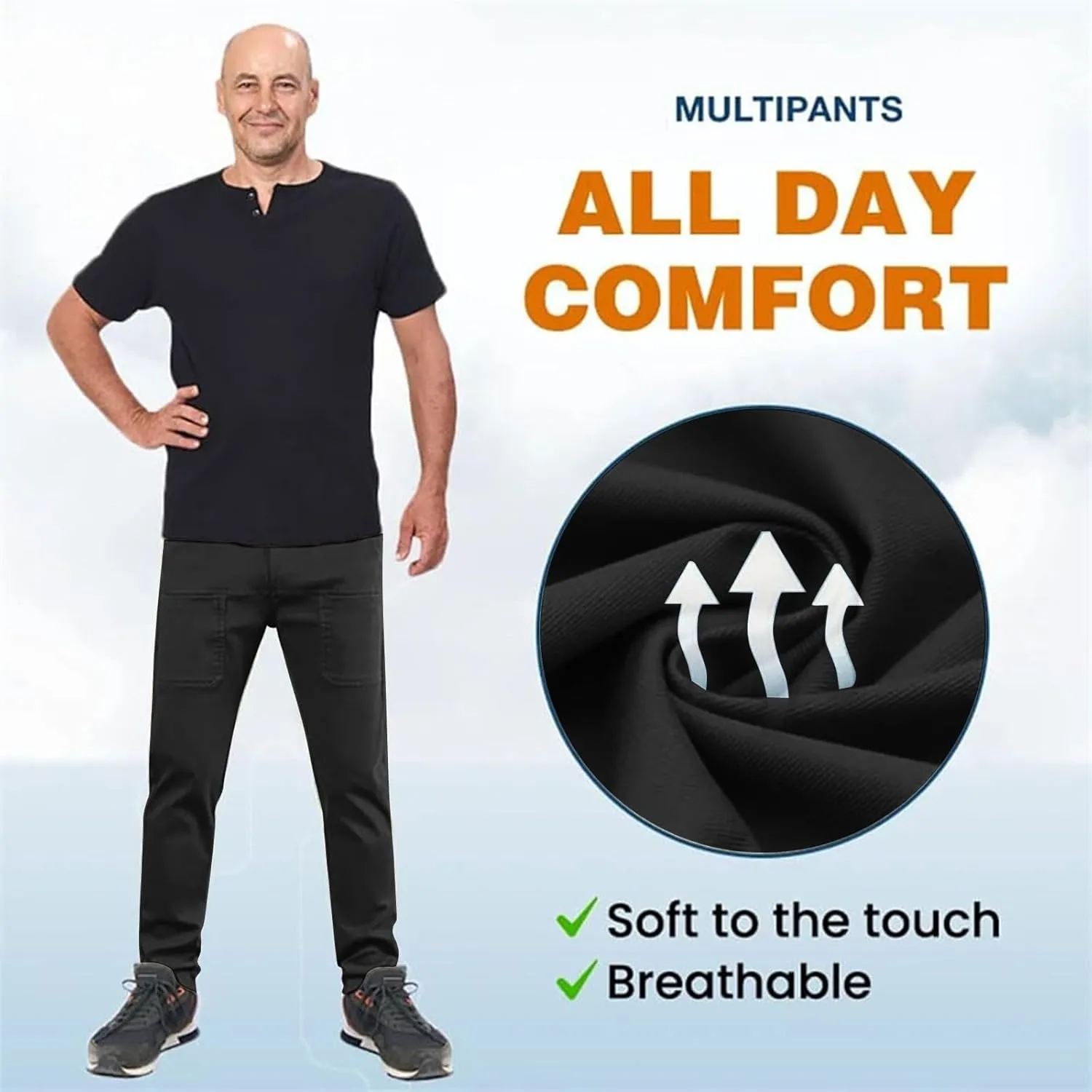 Acegents Cargo Pants High Stretch Multi-Pocket Durable Cargo Pants Multipants for Men Plus Size Pants Tactical Pants