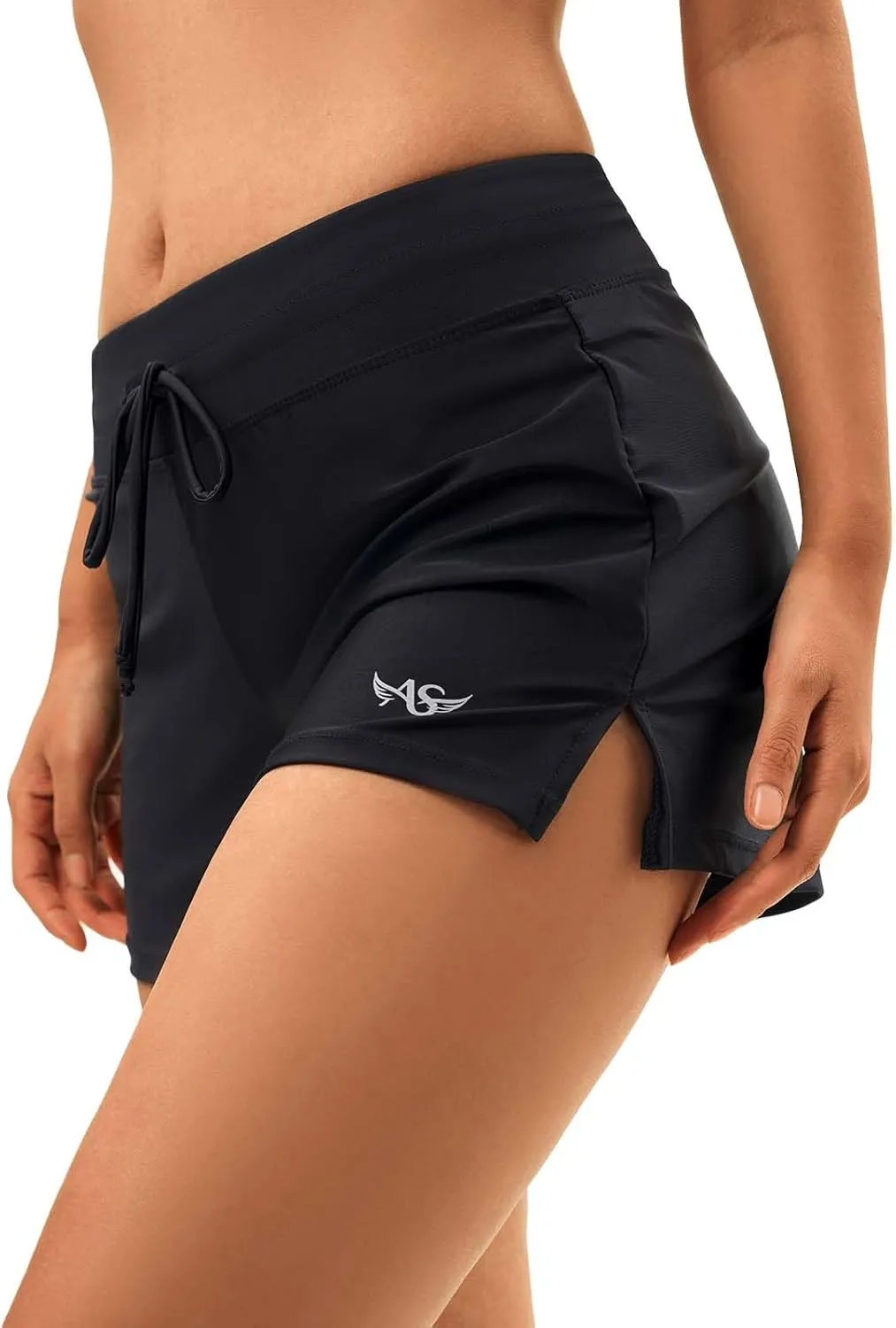Angel season Swim Shorts Women High Waisted Bikini Bottom Tummy Control Bathing Suits Swimsuit Board Shorts with Liner