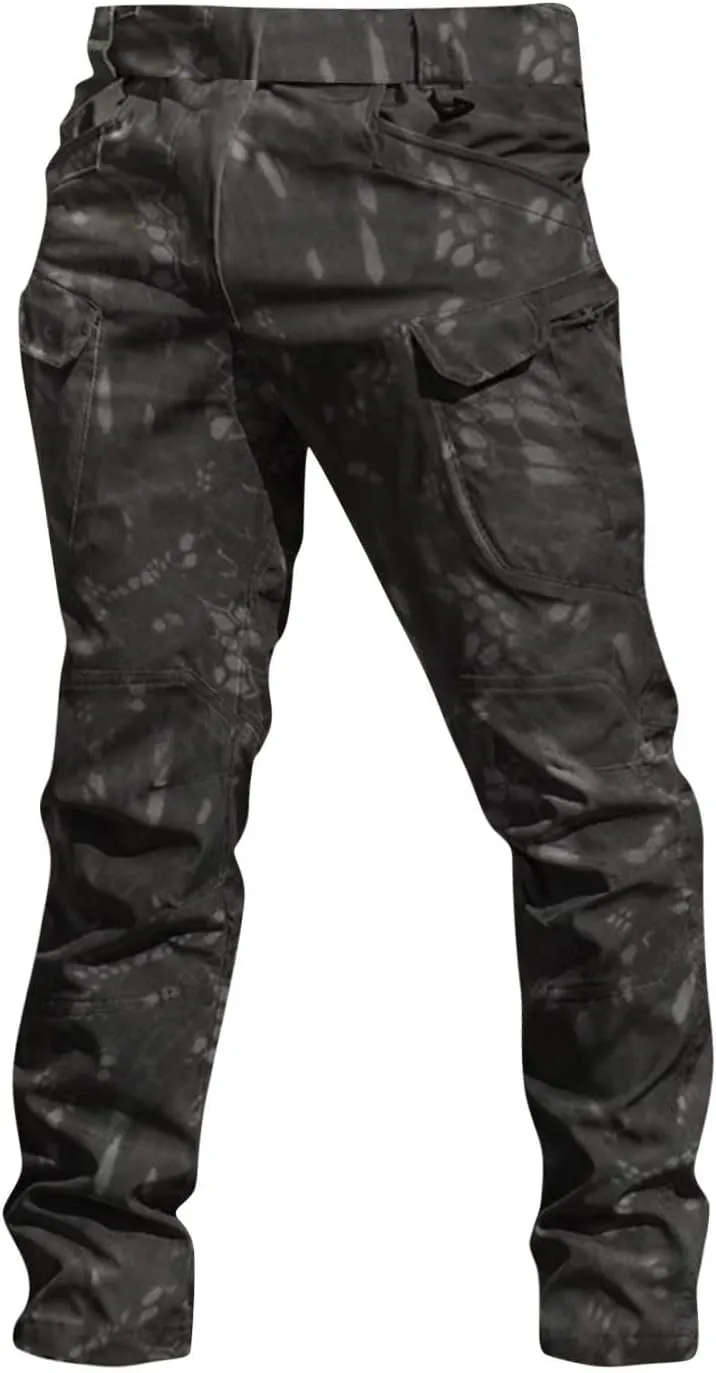 Cargo Pants for Men Baggy Ripstop Pants Multi Pockets Outdoor Work Hiking Pants Match Mens Wild Cargo Pants