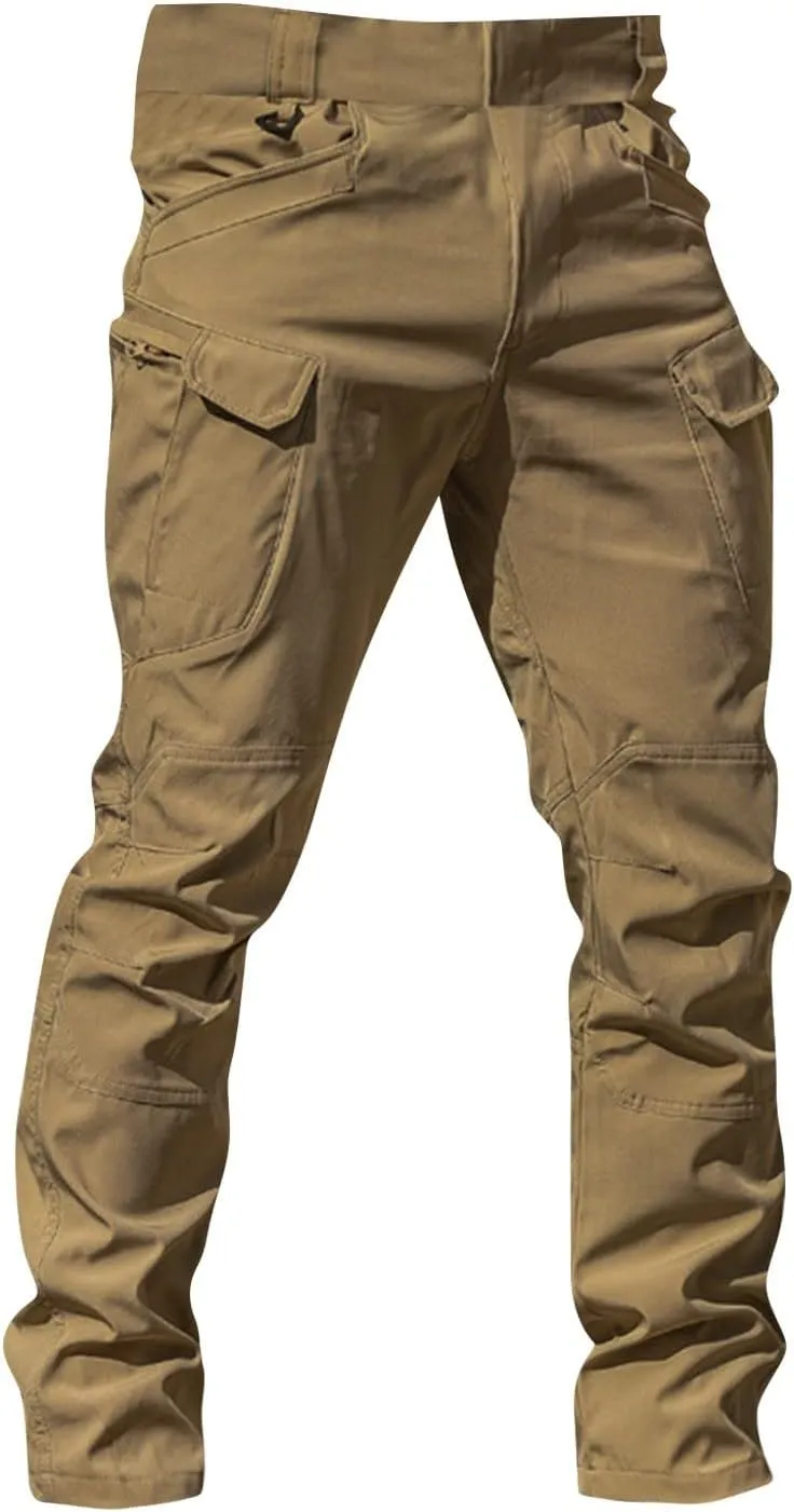 Cargo Pants for Men Baggy Ripstop Pants Stretchy Multi Pockets Work Hiking Pants Match Mens Wild Cargo Pants