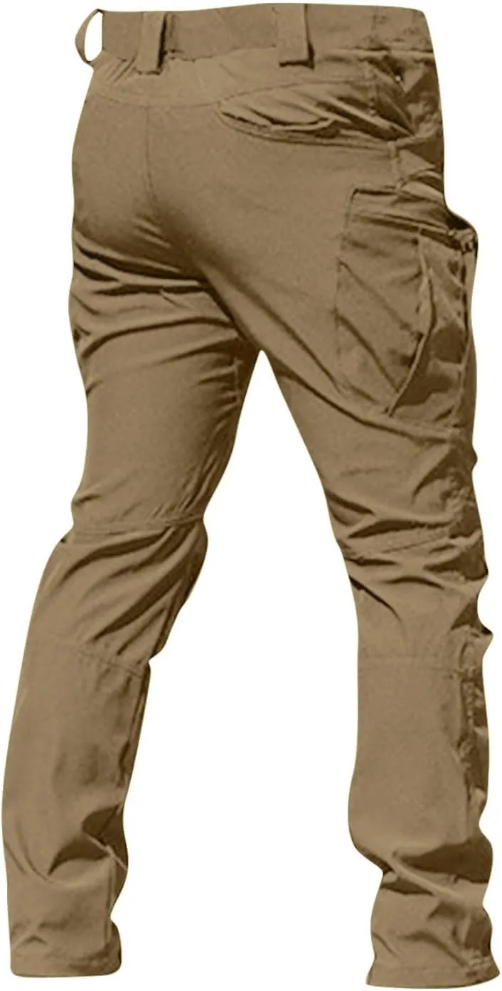Cargo Pants for Men Baggy Ripstop Pants Stretchy Multi Pockets Work Hiking Pants Match Mens Wild Cargo Pants