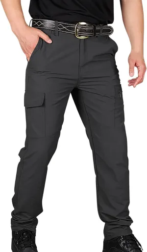 Cargo Pants for Men,Stretch Lightweight Hiking Pants Quick Dry Workout Pants Flex Ripstop Tactical Pants with Pockets