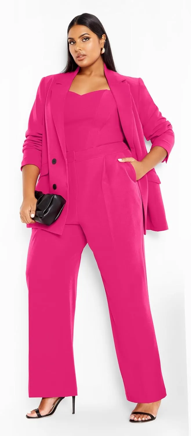 City Chic Women's Citychic Plus Size JKT Oversized Alexis