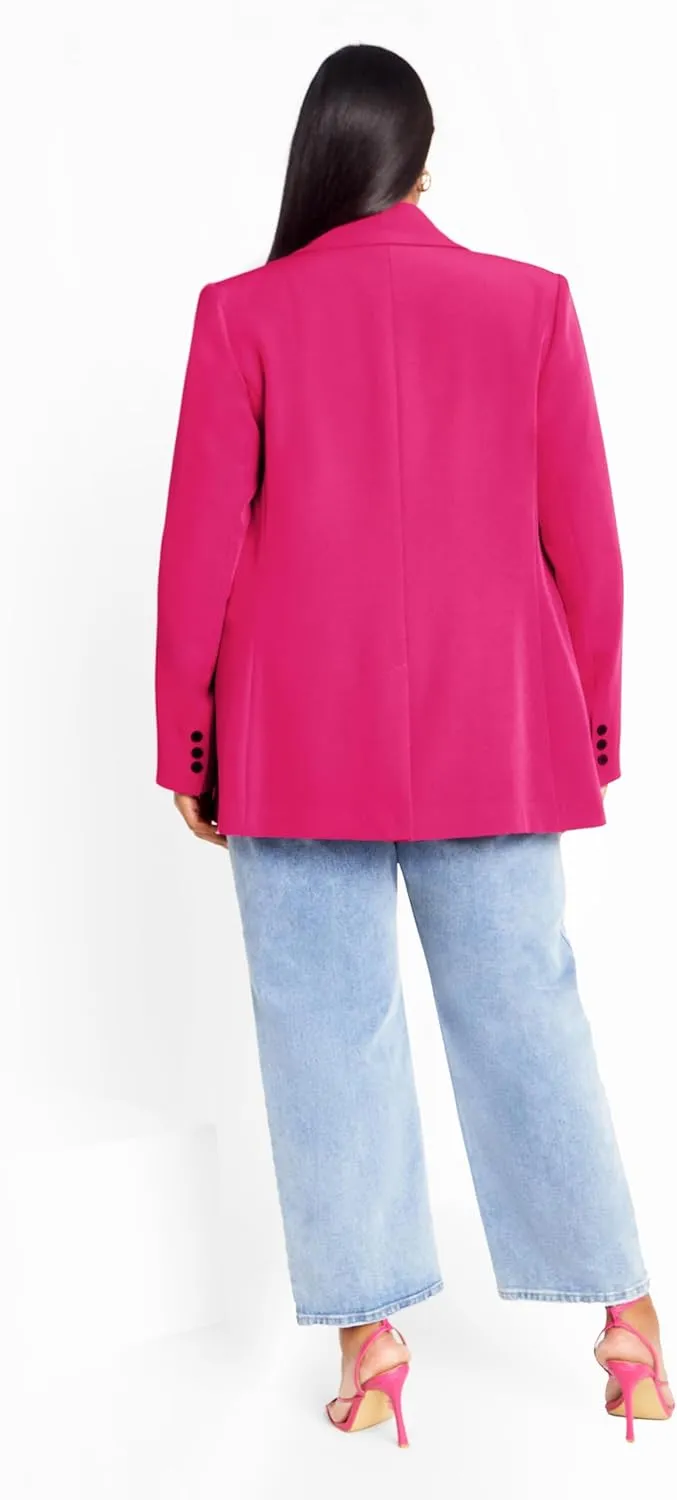 City Chic Women's Citychic Plus Size JKT Oversized Alexis