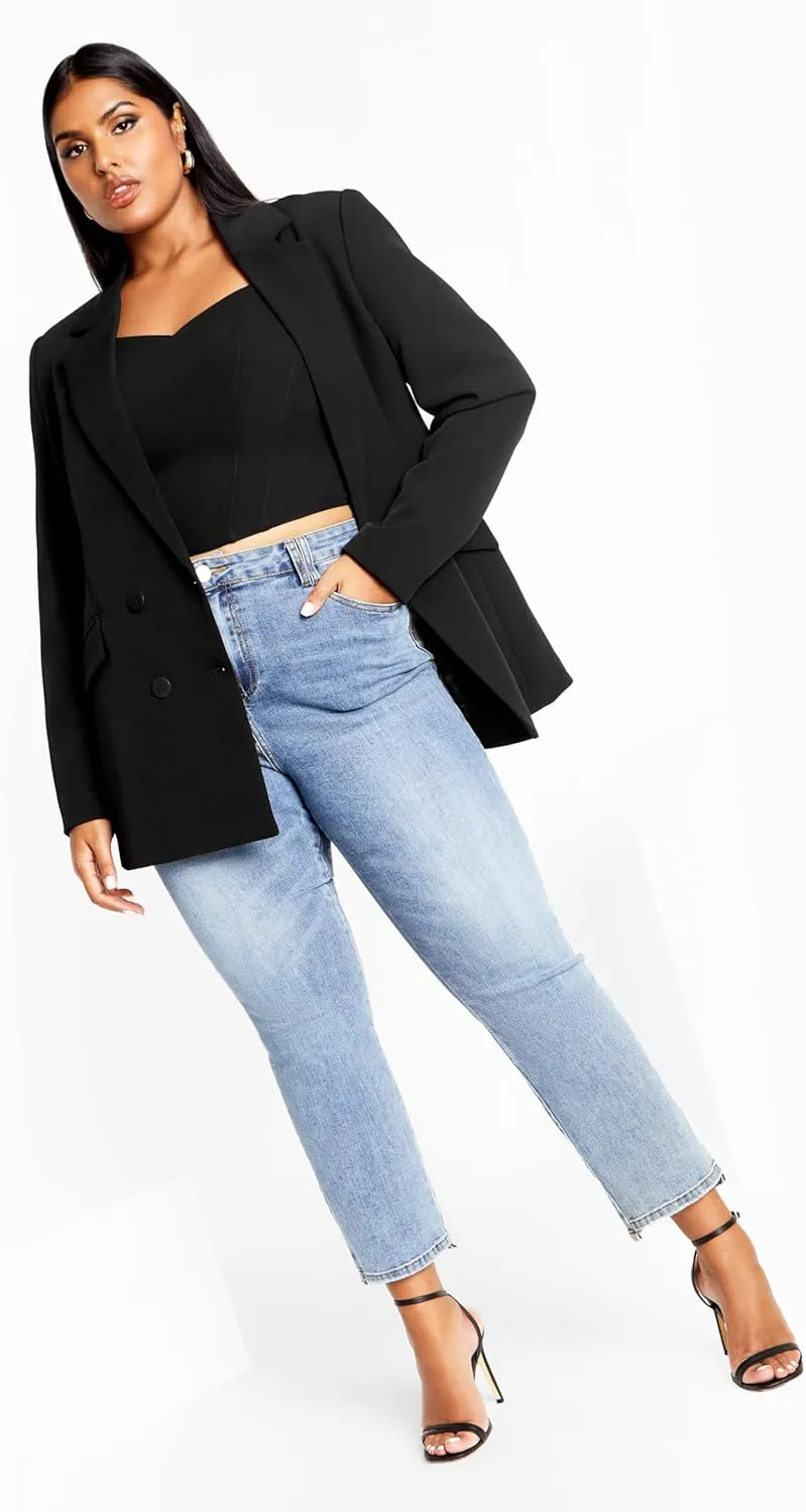 City Chic Women's Citychic Plus Size JKT Oversized Alexis