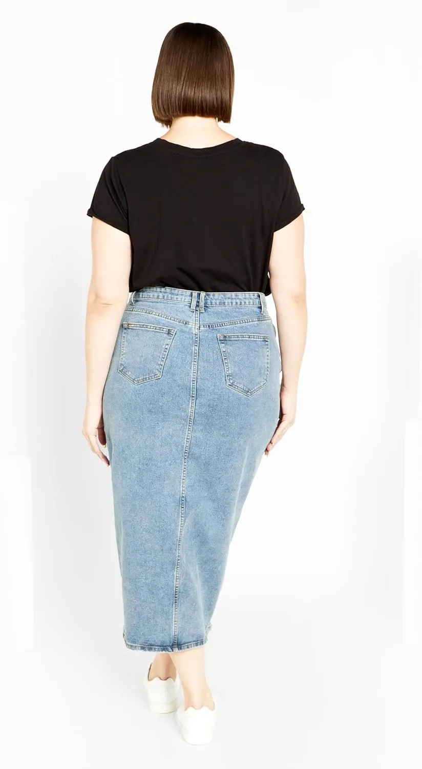 City Chic Women's Citychic Plus Size Skirt Oaklyn