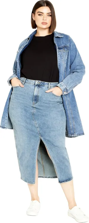 City Chic Women's Citychic Plus Size Skirt Oaklyn