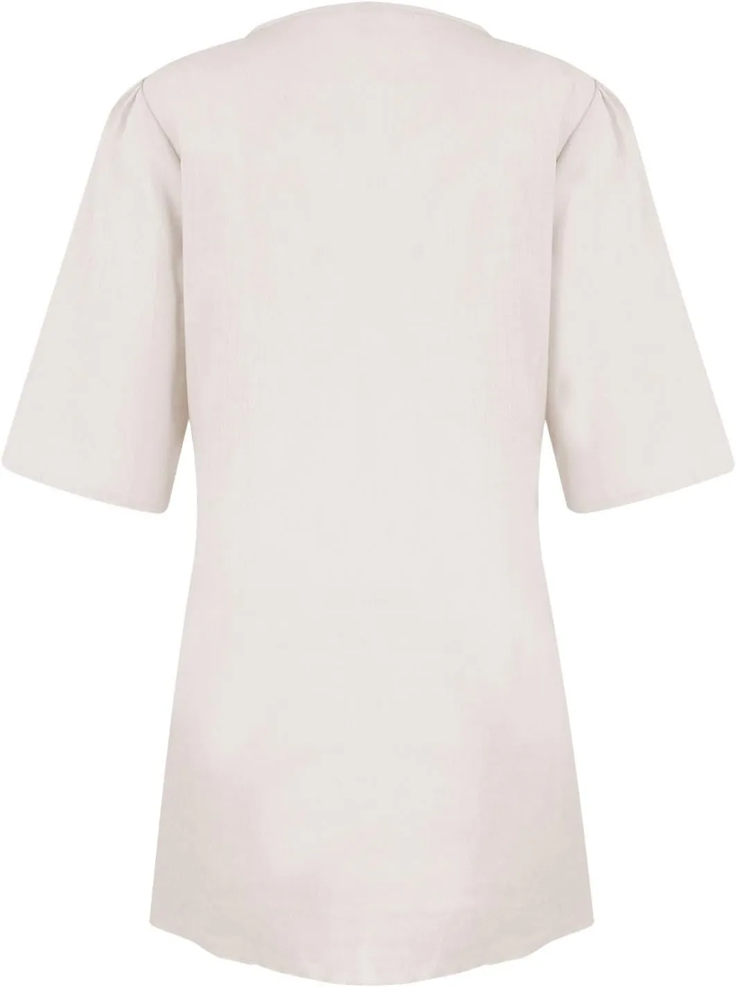 Cotton and Linen V-Neck Midi Dress Short Sleeve Wrap Tie Mini Dress Casual Elegant Beach Work Vacation Travel Dresses