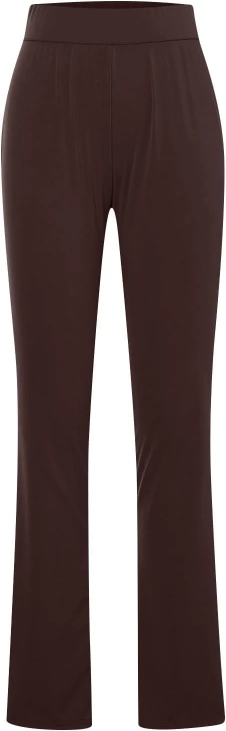 DASAYO Flare Leggings for Women High Waist Tummy Control Stretchy Bootcut Yoga Pants Casual Fitness Workout Bottoms