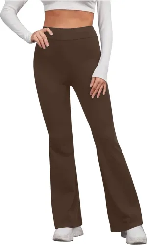 DASAYO Flare Leggings for Women High Waist Tummy Control Stretchy Bootcut Yoga Pants Casual Fitness Workout Bottoms