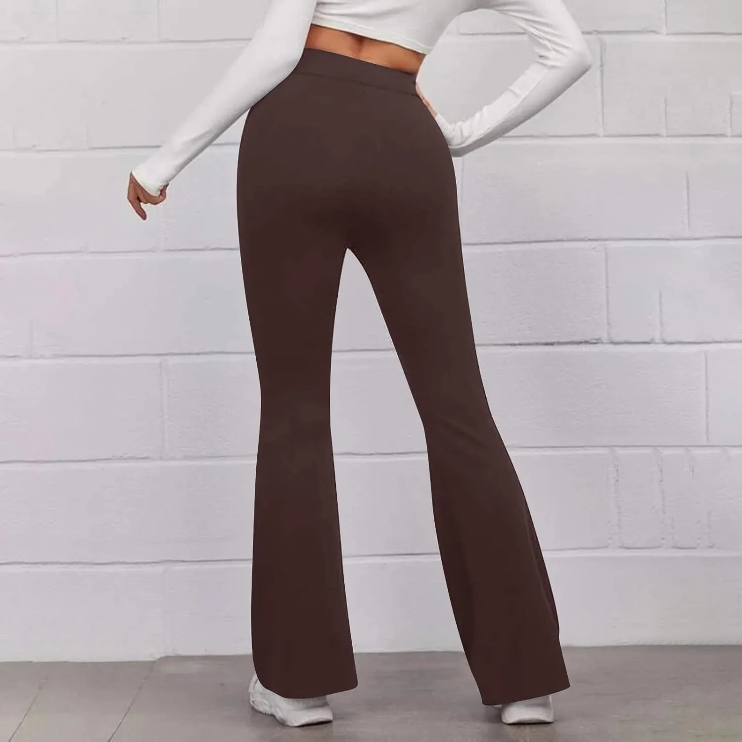 DASAYO Flare Leggings for Women High Waist Tummy Control Stretchy Bootcut Yoga Pants Casual Fitness Workout Bottoms