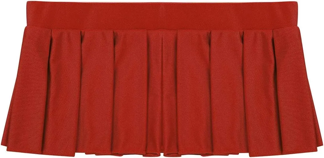 FEESHOW Women Sexy Schoolgirl Lingerie Low Rise Pleated Mini Skirt