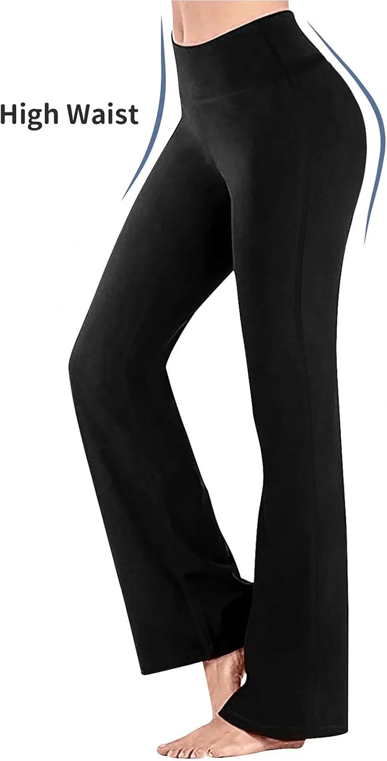 Girls Flare Leggings Stretch Bell Bottoms Yoga Dance Pants High Waisted Bootcut Trousers Soft Flared Pants Clothes