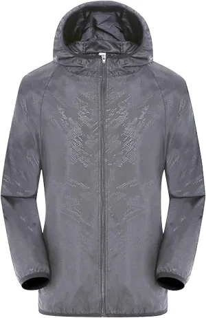 GOKKILRW Womens Packable Rain Jacket Lightweight Waterproof Hooded Raincoat Outdoor Cycling Bike Camp Jacket Windbreaker