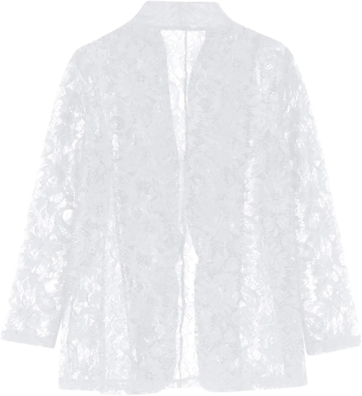 HGps8w Floral Lace Jackets for Women's Stand Collar Zip Up Mesh Sheer Baseball Jacket