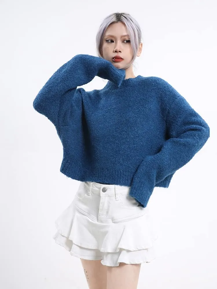 High Waist Ruffle Hem Layered Cake Skirt White Vintage Pleated Women Denim Jean Skirt Mini Short Bottoms