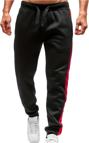 High Waisted 2024 Mens Sweatpant Fleece Lined Baggy Workout Athletic Joggers Pant Trendy Loose Baggy Lounge Bottoms