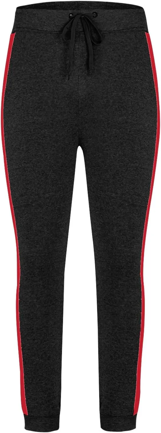 High Waisted 2024 Mens Sweatpant Fleece Lined Baggy Workout Athletic Joggers Pant Trendy Loose Baggy Lounge Bottoms