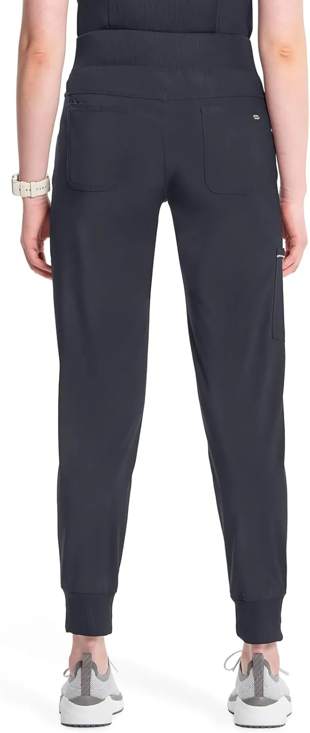 Infinity Women's Scrub Jogger Pants Mid Rise Bottoms with 5 Pockets, Moisture Wicking & 360° Stretch Fabric - CK110A
