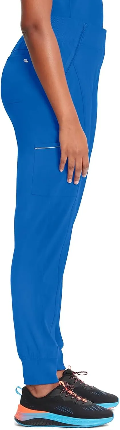 Infinity Women's Scrub Jogger Pants Mid Rise Bottoms with 5 Pockets, Moisture Wicking & 360° Stretch Fabric - CK110A