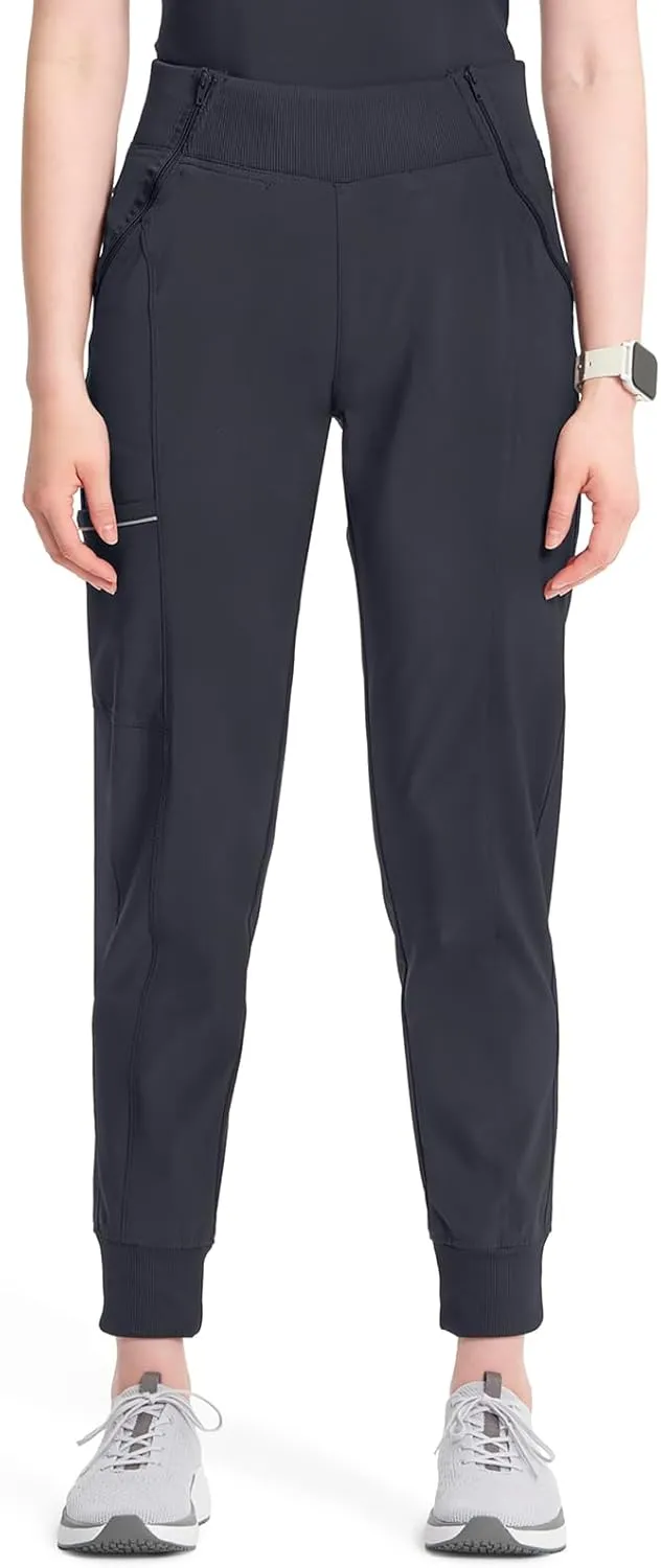Infinity Women's Scrub Jogger Pants Mid Rise Bottoms with 5 Pockets, Moisture Wicking & 360° Stretch Fabric - CK110A