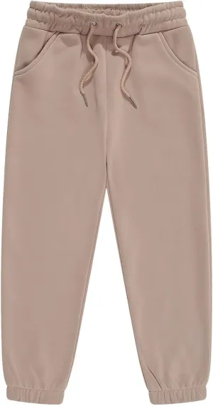 Kids Unisex Solid Cotton Elastic Waist Sweatpants Toddler Active Bottoms Baggy Athletic Trousers Jogger Pants