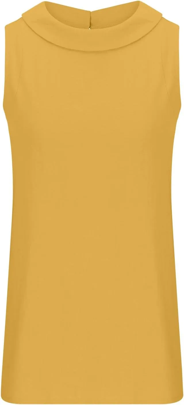 Linen Tank Top for Women 2025 Summer Casual Shirt Cotton Solid Sleeveless Beach Tops Fashion Lapel Vacation Clothes