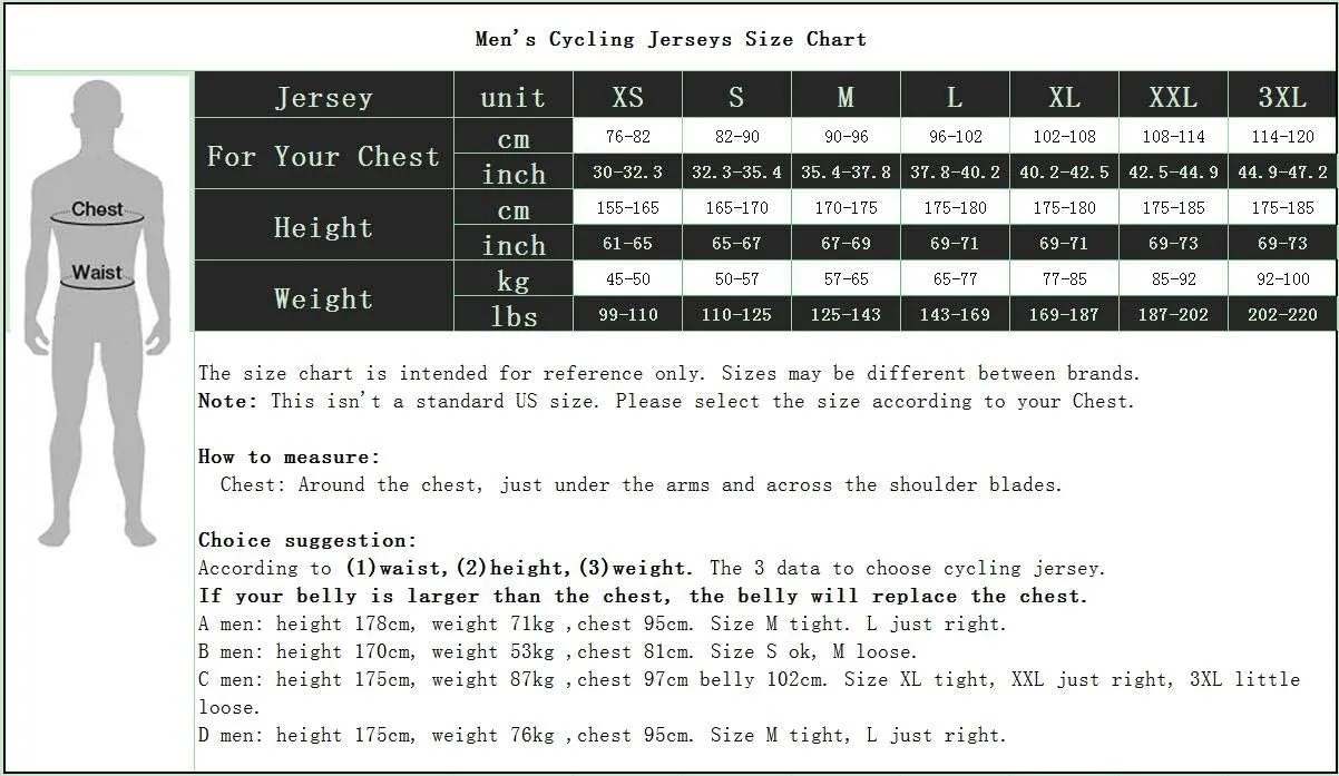 Men's Bike Shirt Tops 3D Long Sleeve Cycling Jersey Breathable Bike Jacket Biking Cycle Shirt
