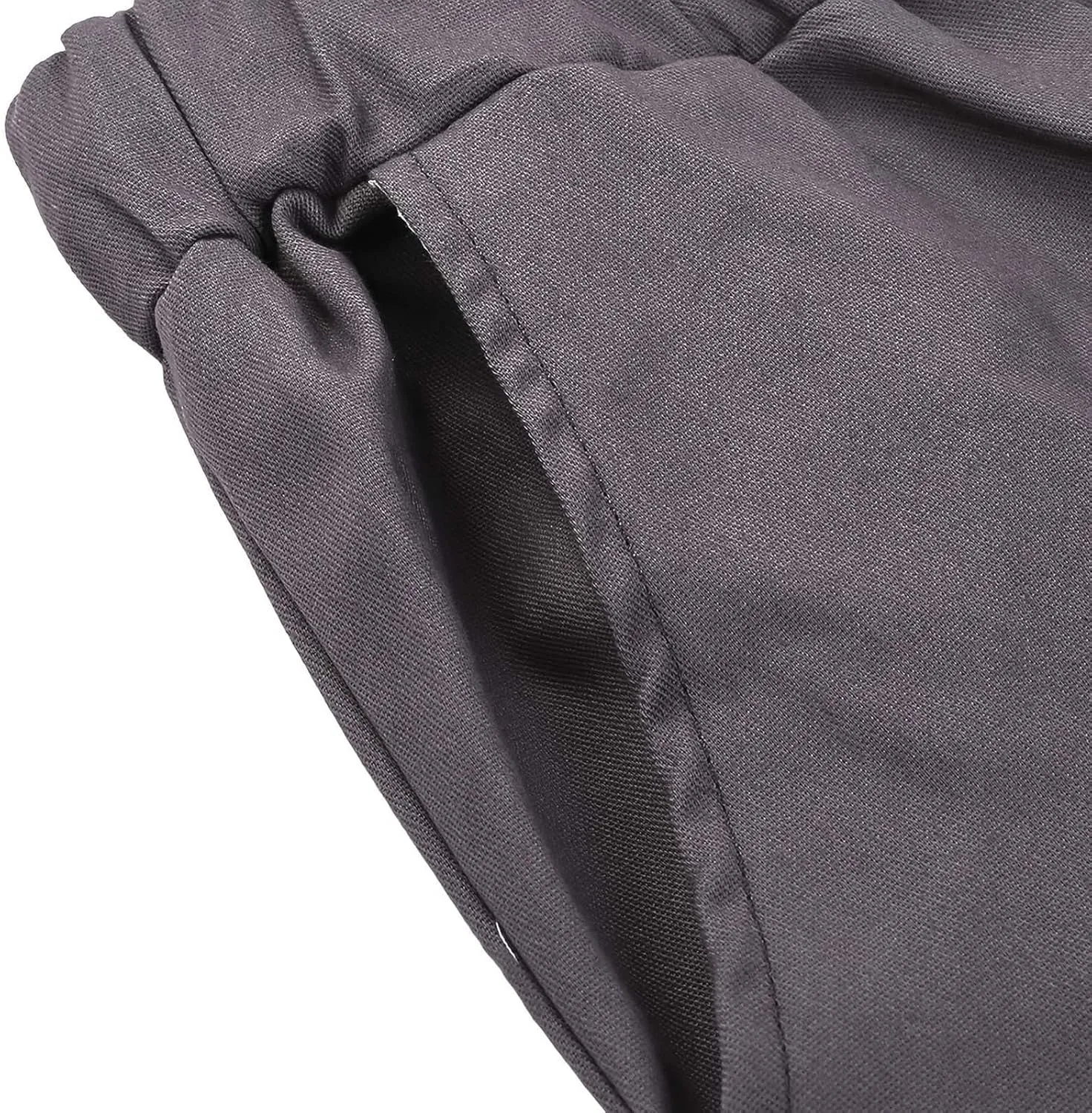 Mens Cargo Pants Casual Multi Pockets Work Pants Trendy Color Block Hiking Pants Elastic Waist Drawstring Jogger Pants