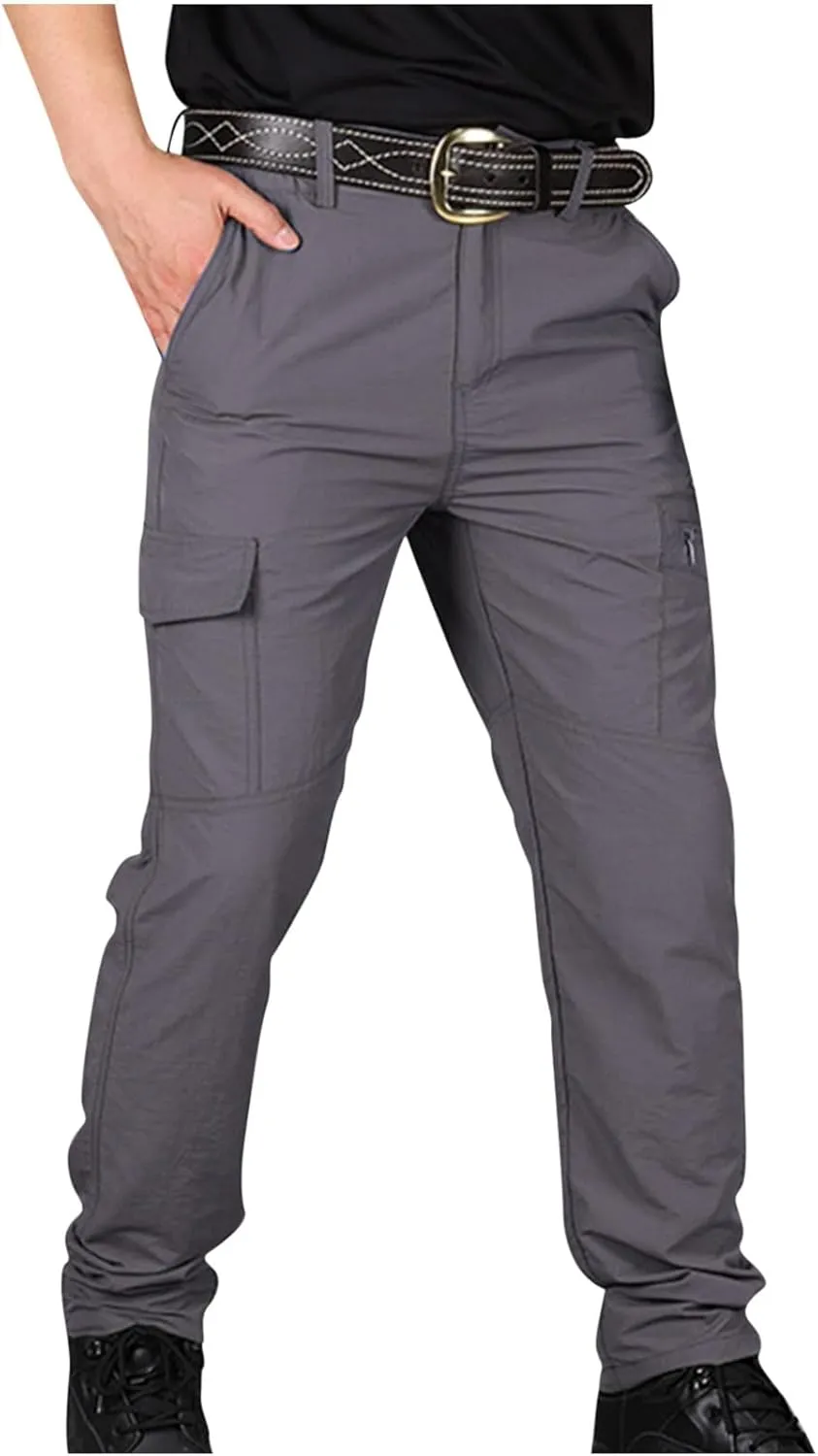 Mens Cargo Pants Multi-Pockets Work Pants Tactical Outdoor Casual Military Army Cargo Pants Outdoor Jogger Hiking Pants
