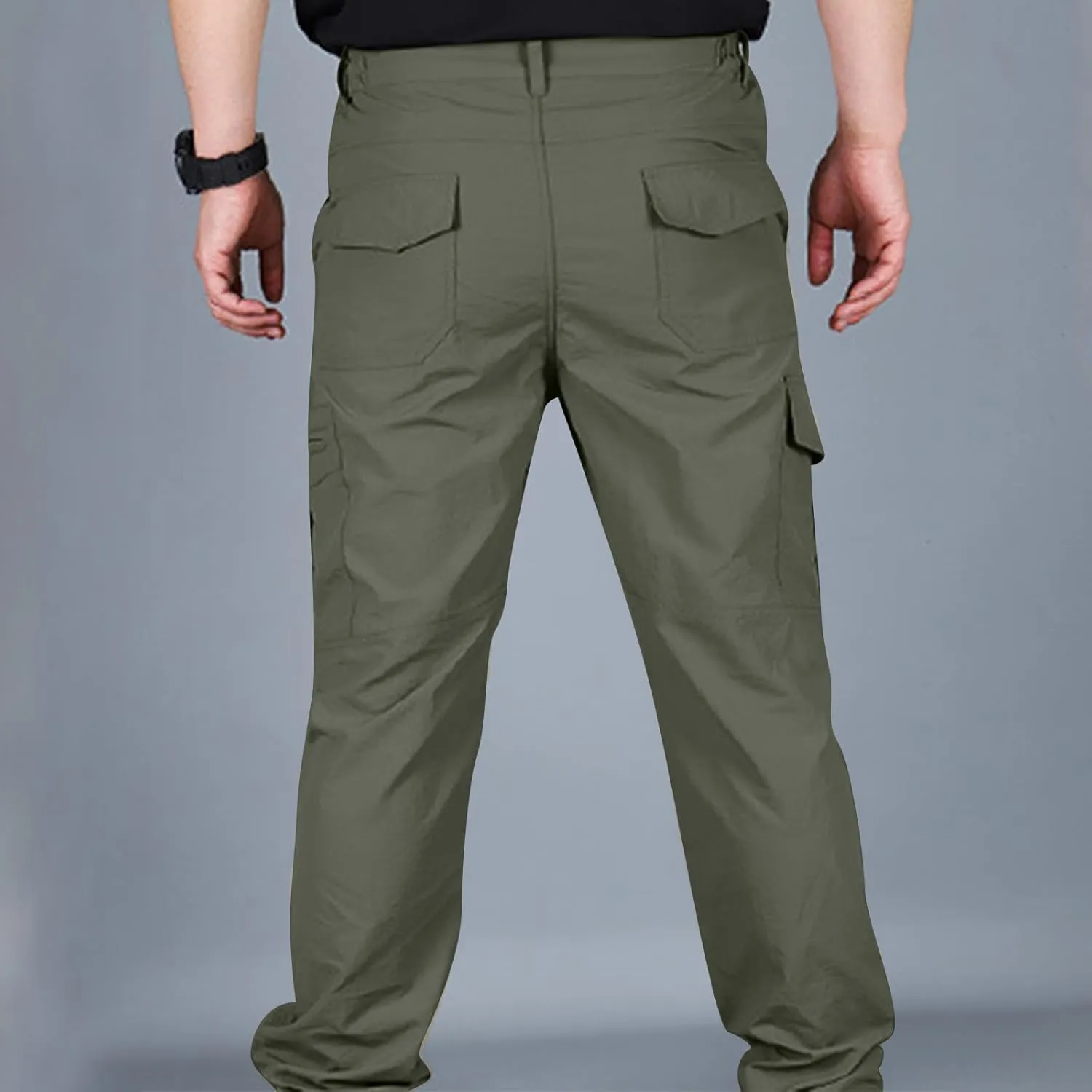 Mens Cargo Pants Multi-Pockets Work Pants Tactical Outdoor Casual Military Army Cargo Pants Outdoor Jogger Hiking Pants