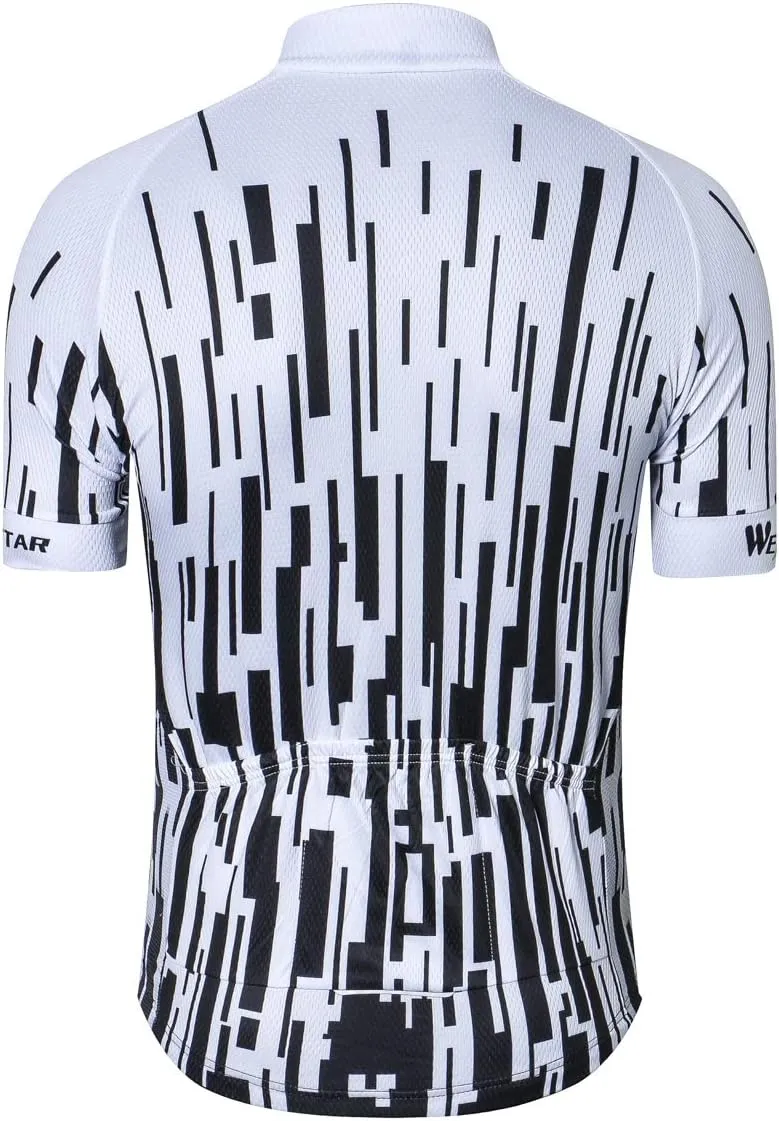 Men‘s Cycling Jersey Mens Bike Clothing Short Sleeve Pro MTB 3D Bicycle Shirts Tops Quick Dry,Pockets,Breathable