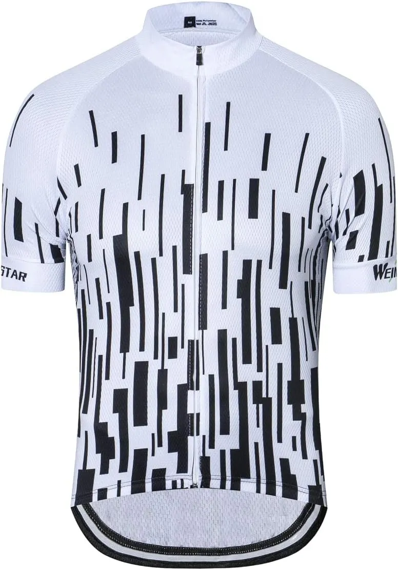 Men‘s Cycling Jersey Mens Bike Clothing Short Sleeve Pro MTB 3D Bicycle Shirts Tops Quick Dry,Pockets,Breathable