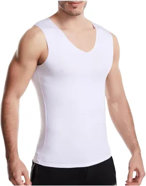 Men's Modal Quick Dry Tank Tops Casual Slim Fit Stretch Sleeveless V Neck Top Summer Gym Workout Muscle Tee Shirts