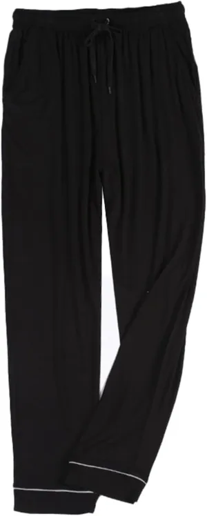 Men's Pajama Pants-Men's Extended Sizes Knit Sleep Pajama Lounge Pant Summer Modal PJ Bottoms