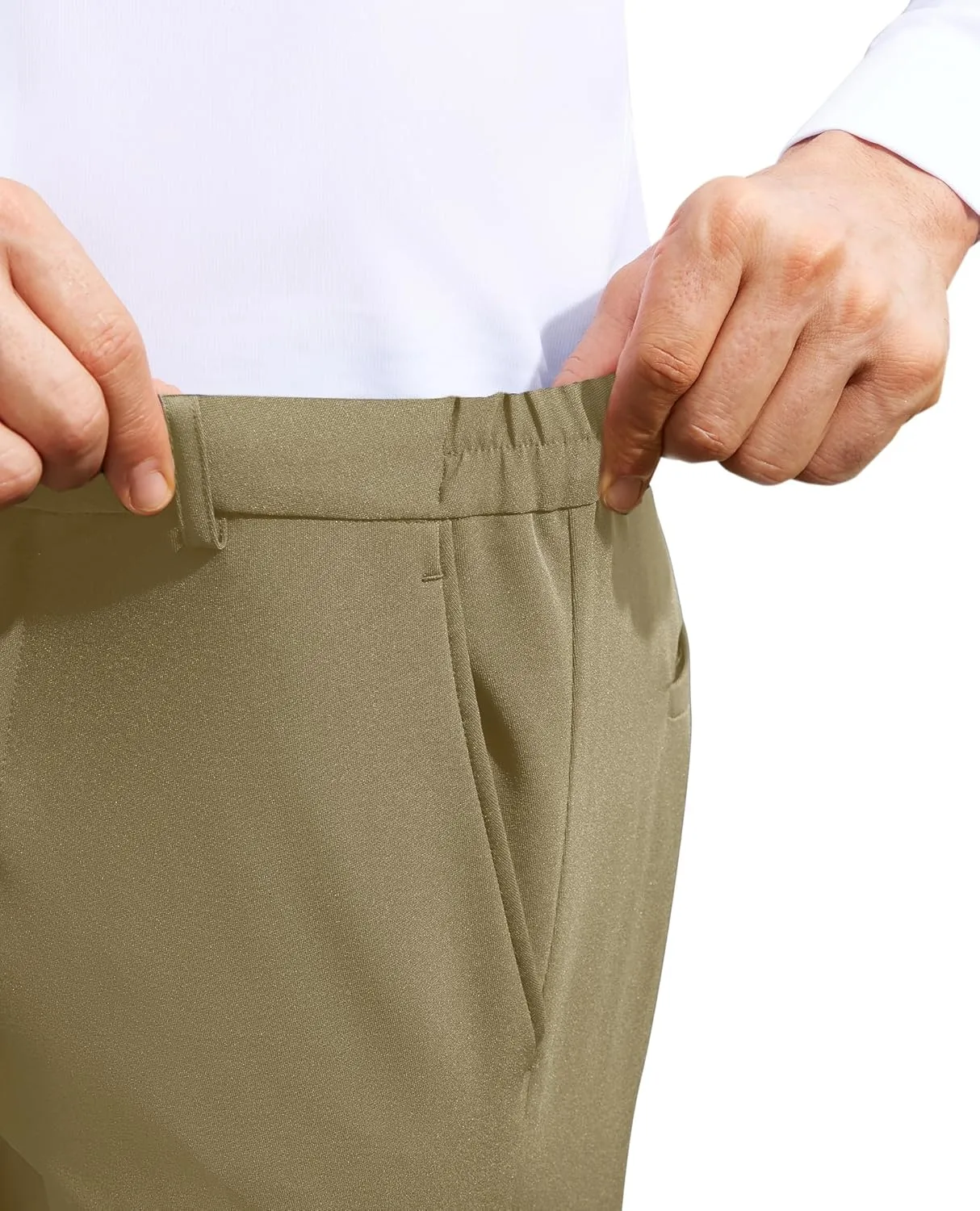 Mens Stretch Dress Pants Wrinkle Free Mens Slim Fit Dress Pants Expandable Waist Suit Pants Golf Pants Men