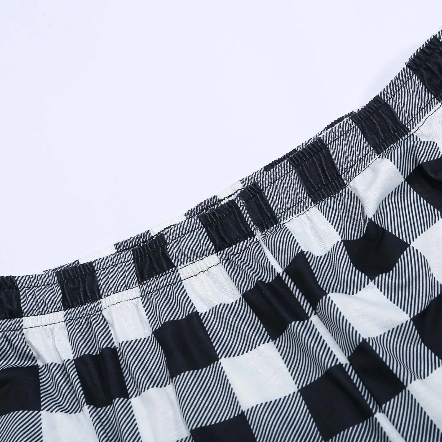 Mens Womens Plaid Pajama Pants Unisex Sleep Lounge Pants Soft PJ Bottoms Plaid Pajama Sweatpants with Pockets