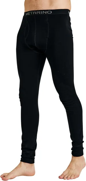 METARINO 100% Merino Wool Base Layer Men Pants -Midweight Thermal Underwear Bottoms for Skiing,Hiking,Cycling,Sports