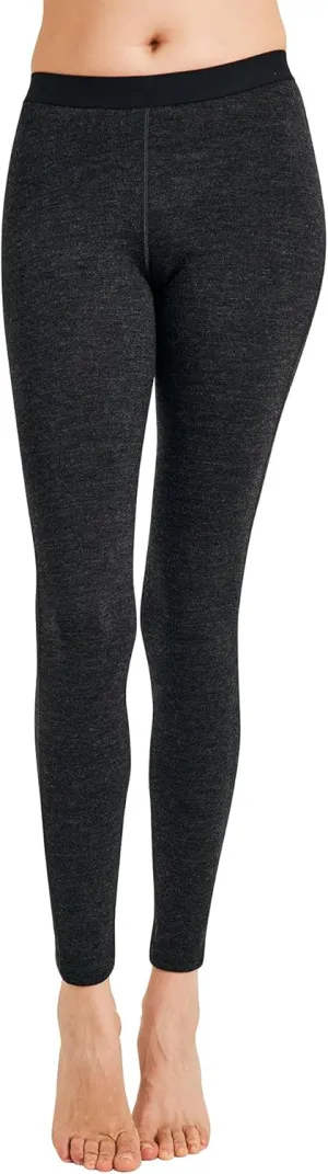 METARINO 100% Merino Wool Base Layer Women Pants -Midweight Thermal Underwear Bottoms for Skiing,Hiking,Cycling,Sports