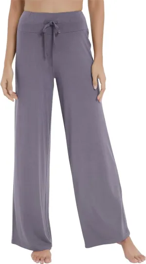 NACHILA Women's Pajama Bottoms,Viscose Made from Bamboo- Wide Leg Lounge Pants Cool Yoga Pants Soft Sweatpants