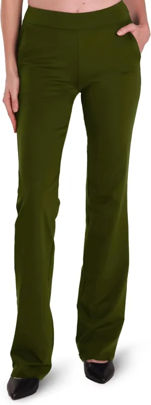 Safort 31" 34" Women Bootcut Yoga Tall Dress Pants Flare Long Trousers Work Stretchy Business Casual Slacks Pockets