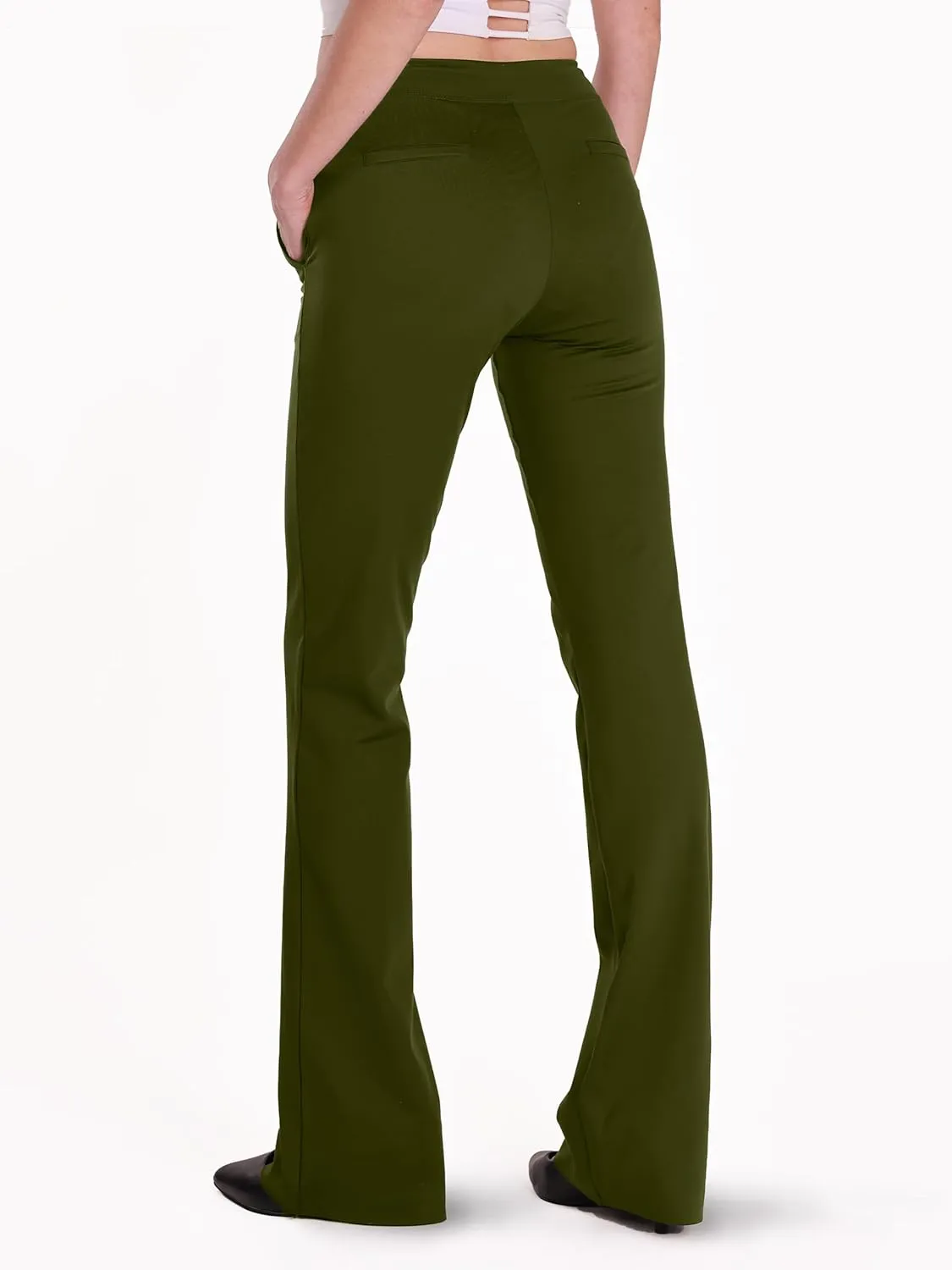 Safort 31" 34" Women Bootcut Yoga Tall Dress Pants Flare Long Trousers Work Stretchy Business Casual Slacks Pockets