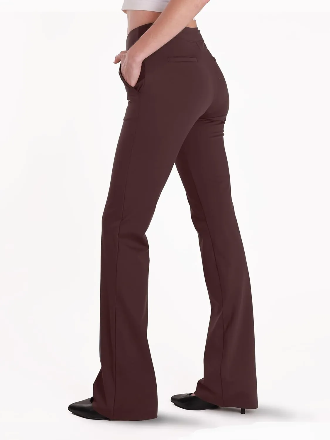 Safort 31" 34" Women Bootcut Yoga Tall Dress Pants Flare Long Trousers Work Stretchy Business Casual Slacks Pockets