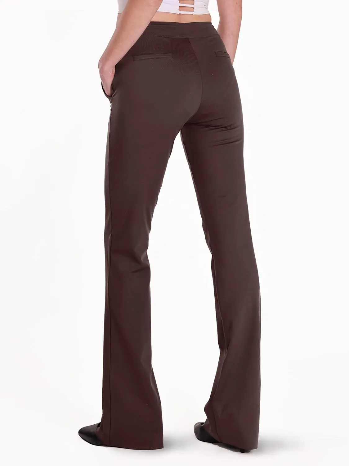 Safort 31" 34" Women Bootcut Yoga Tall Dress Pants Flare Long Trousers Work Stretchy Business Casual Slacks Pockets