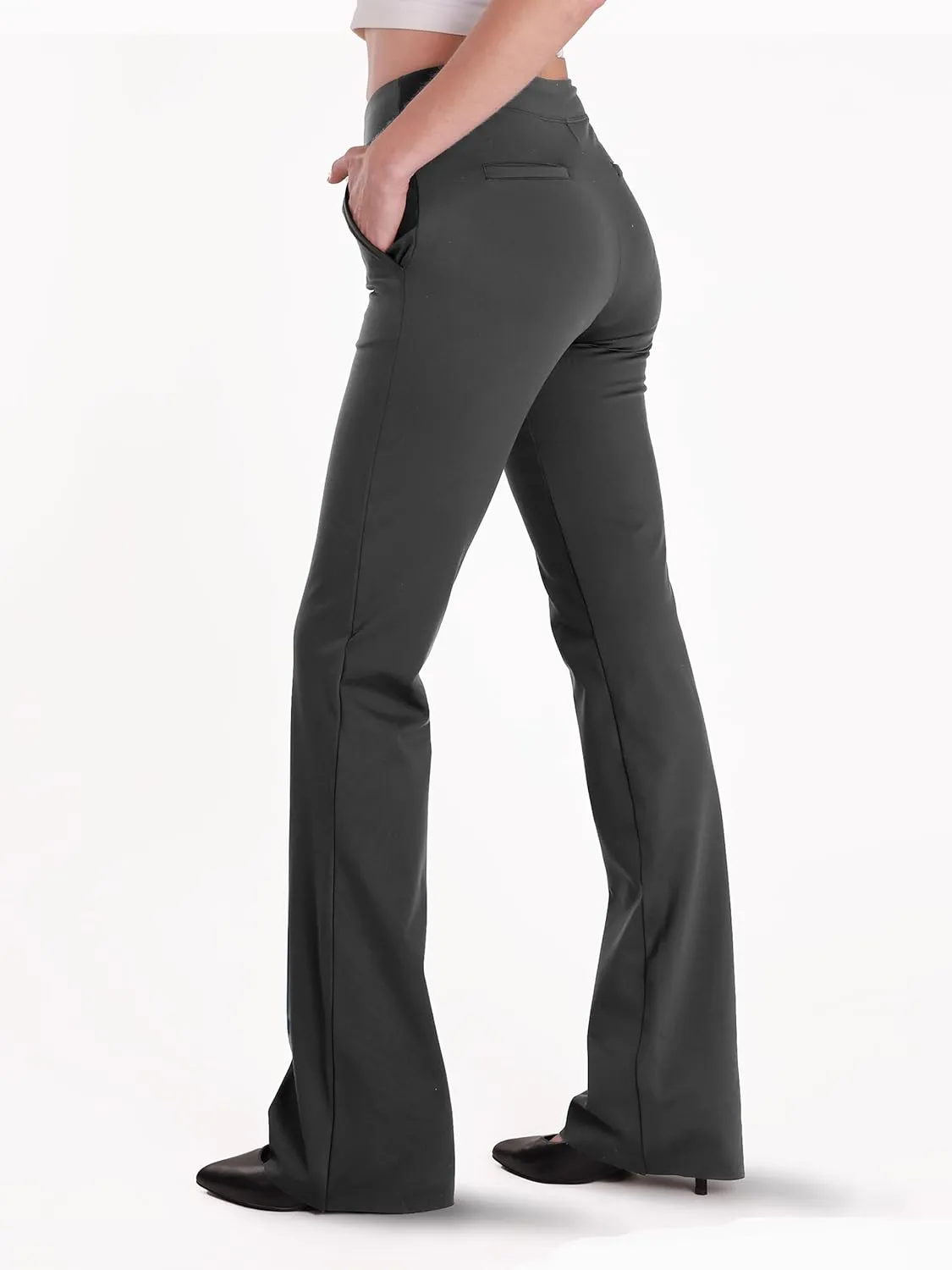 Safort 31" 34" Women Bootcut Yoga Tall Dress Pants Flare Long Trousers Work Stretchy Business Casual Slacks Pockets