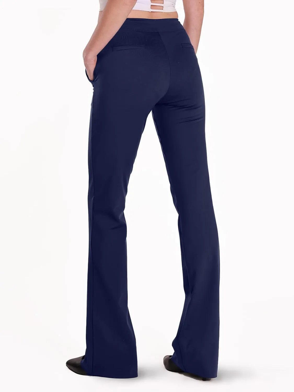 Safort 31" 34" Women Bootcut Yoga Tall Dress Pants Flare Long Trousers Work Stretchy Business Casual Slacks Pockets