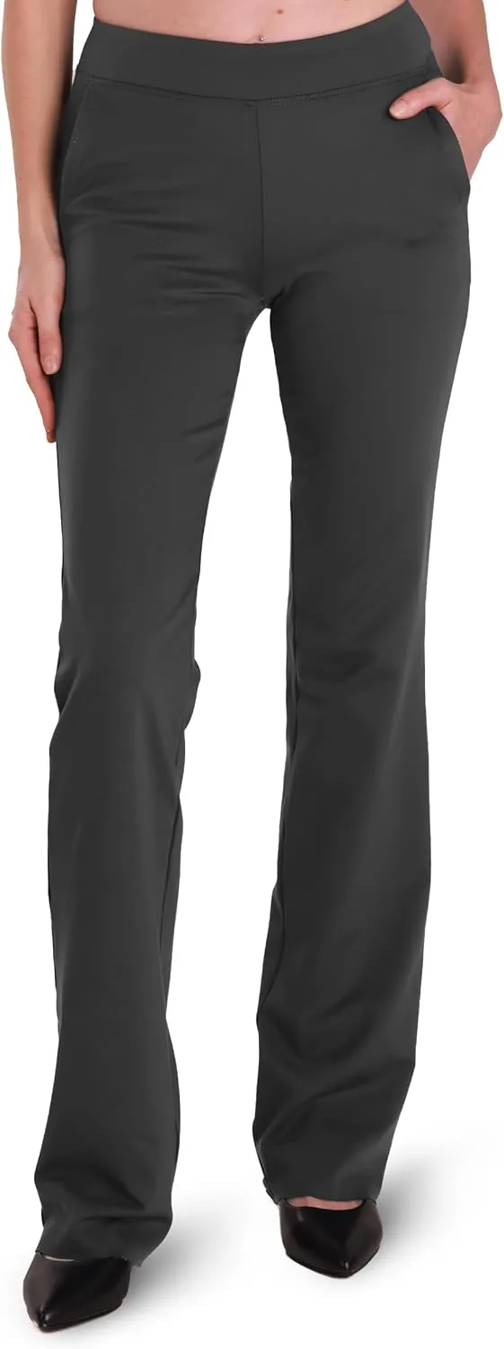 Safort 31" 34" Women Bootcut Yoga Tall Dress Pants Flare Long Trousers Work Stretchy Business Casual Slacks Pockets