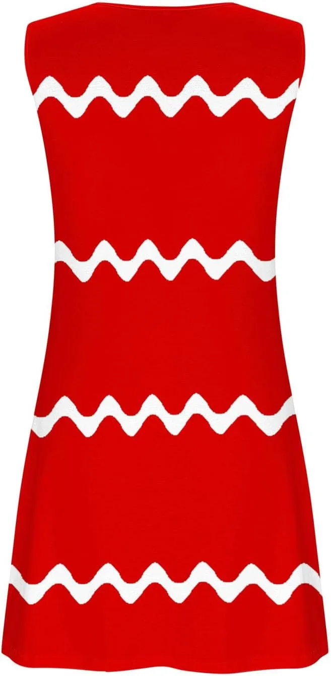 Sundresses for Women 2025 A-Line Casual Loose Sleeveless Summer Dresses Boho Print Button Decor Tank Dresses