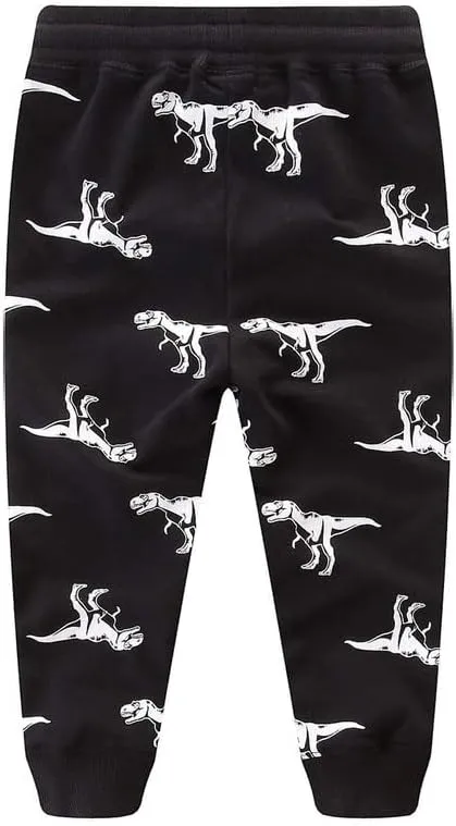 Toddler Boys Pants Cotton Bottoms for Kids Elastic Waist Jogging Trousers Active Sports Jogger Sweatpants 2-7T