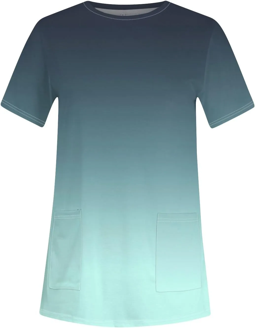 Trendy Short Sleeve Crewneck T Shirts Summer Plus Size Tunics or Tops to Wear with Leggings Casual Floral Blouses